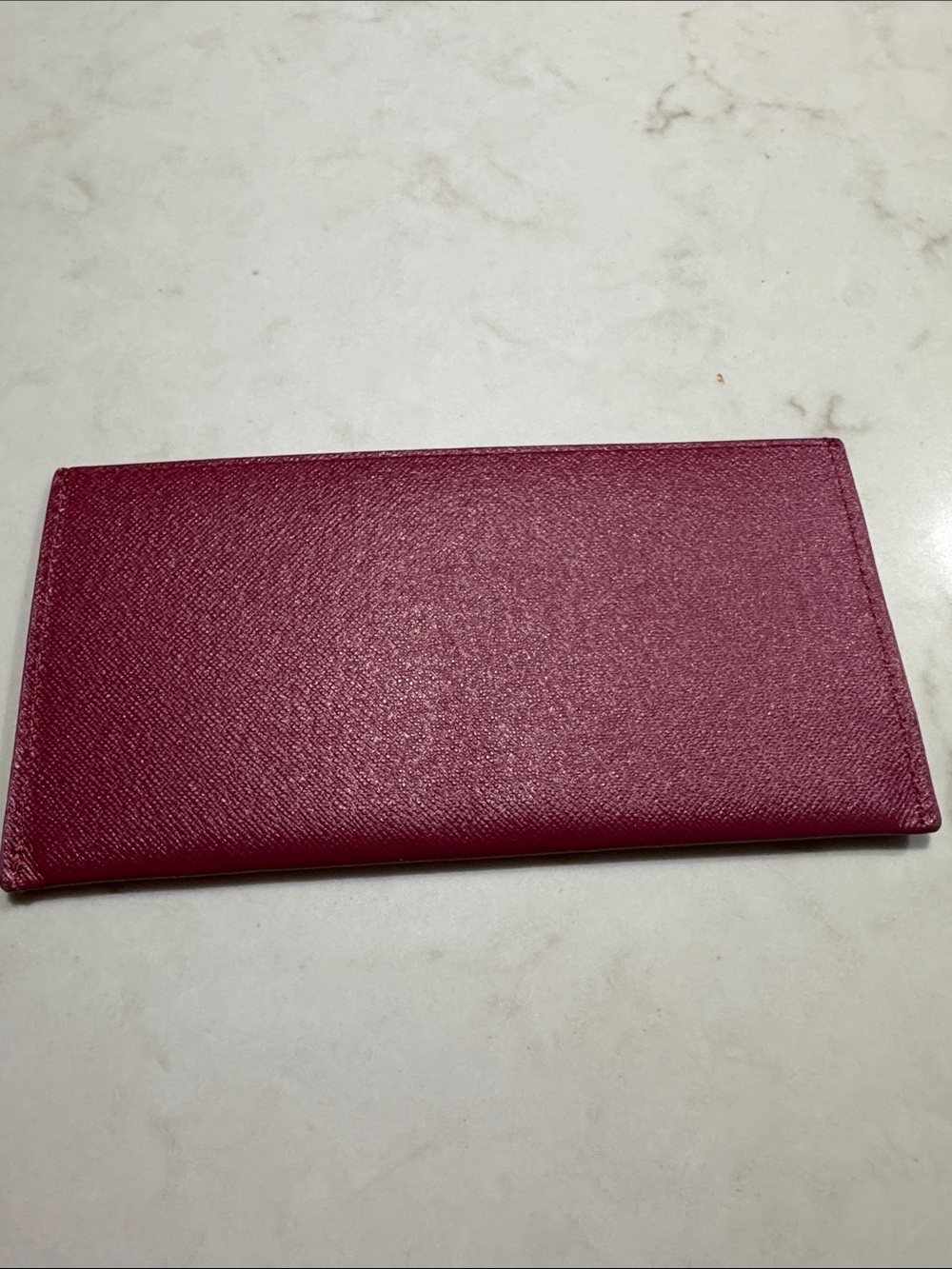 Louis Vuitton Burgundy Pink Card Holder with Gold Logo - Picture 4 of 8